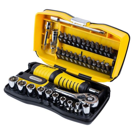 Набір насадок торцевих і біт Sigma 1/4" 39 шт CrV (6003571)