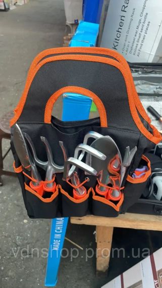 Набір садових інструментів 12 в 1 з секатором, сумкою та рукавичками | Зображення 1