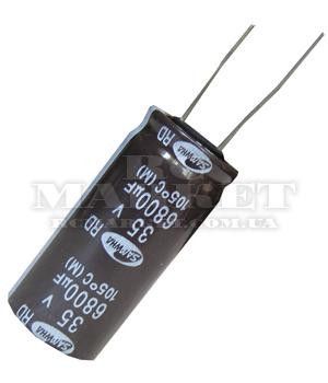 6800mkf - 50v  RD 25*51 SAMWHA, 105°C конденсатор електролітичний | Зображення 2