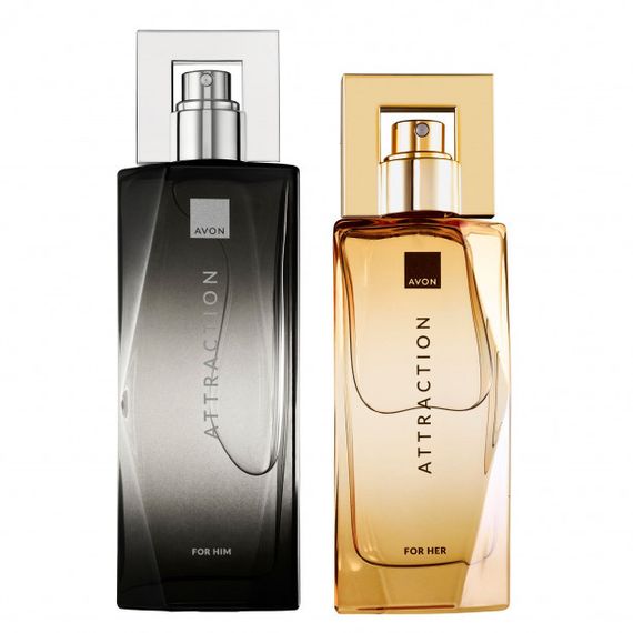 Парфумерний набір Avon Attraction для пари: For Her 50 мл + For Him 75 мл