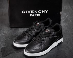 Кросівки GIVENCHY Black-White живанши чорні c білою підошвою