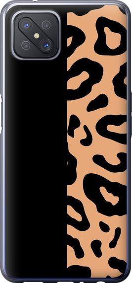 Чехол на Oppo Reno 4 Z Пятна леопарда "4269u-2278-17620"