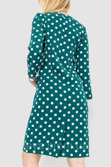 Плаття вільного крою в горох колір зелений FA_007272 | Зображення 3