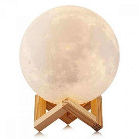 Ночник на батарейках Moon Lamp 13 см, Лампа ночник для дома детский для новорожденных XY-59 | Зображення 7