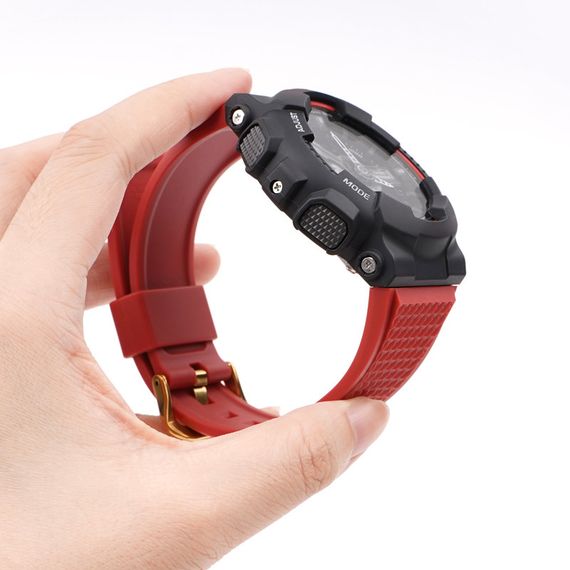 Ремінець для Годинник C2asio G-Shock GA-100/110 Red BK | Зображення 6