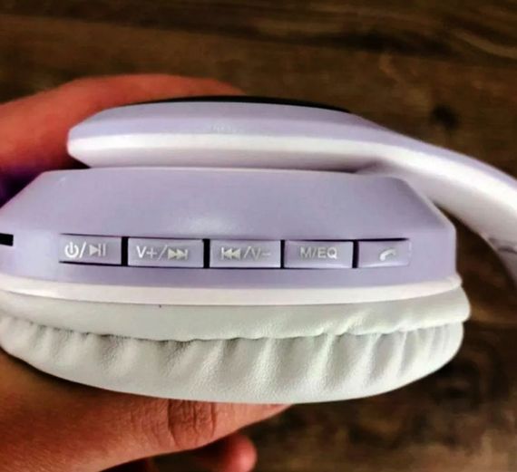 Бездротові дитячі Bluetooth навушники Cat Ear VZV-23M з котячими вушками Бузкові | Зображення 1