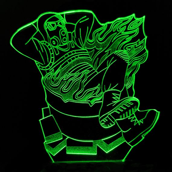 Акриловый светильник-ночник Сталкер зеленый tty-n001095