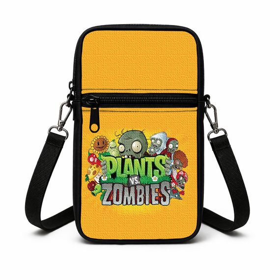 Сумка-чохол для телефону Plants vs. Zombies дитяча сумка через плече, водонепроникна міні-сумка (4976)