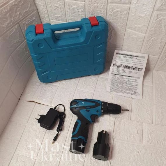 Акумуляторний шуруповерт 12V з набором інструментів, 18 режимів, 1 акумулятор, кейс для транспортування | Зображення 7