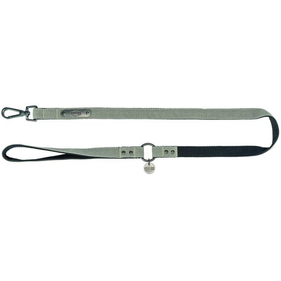 Повідок Trixie CityStyle для собак бавовна M–L 1 м 20 мм світло-сірий | Зображення 2