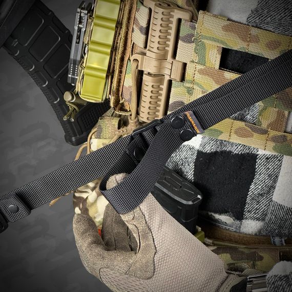 Ремінь збройовий одно/двоточковий RAGNAROK "ODIN" Gen.II sling Чорний | Зображення 5
