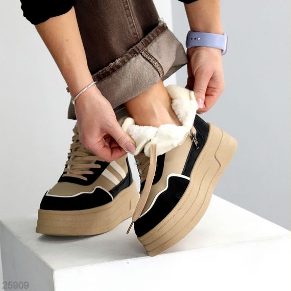 Зимние хайтопы на платформе мультиколор в ассортименте | Зображення 4