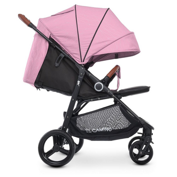 Коляска дитяча прогулянкова EL CAMINO ME 1024 Pink Lines | Зображення 9