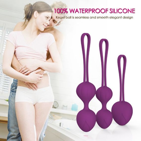 Набор вагинальных шариков Every Night Toys Wendy, 3 шт, лавандовый sexstyle | Зображення 2