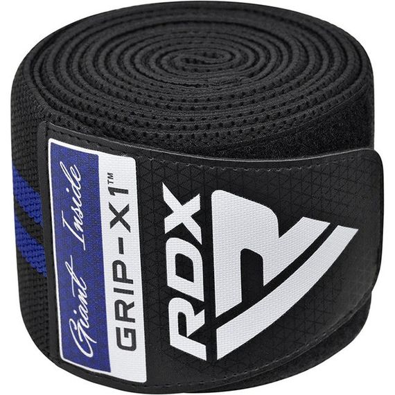 Бинты на колени RDX GYM KNEE WRAP R11 BLACK/BLUE | Зображення 4