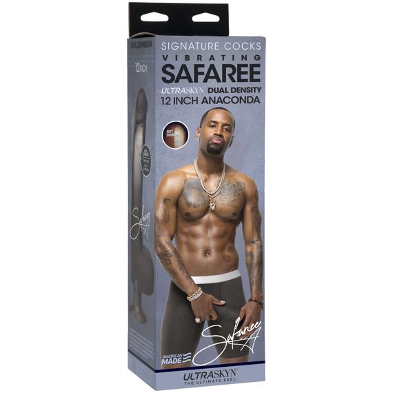 Фалоімітатор з вібрацією Doc Johnson Safaree Samuels 12 Inch Cock, зі зліпка пеніса, діаметр 5,1 см | Зображення 4
