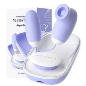 Подвійне вакуумне віброяйце Laile Magic Box USB 20 режимів — Вібратори