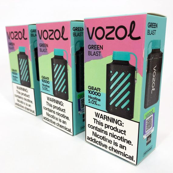 VOZOL 10000 смак Зелене Яблуко Ківі (Green Blast) (ws57893-4) | Зображення 7