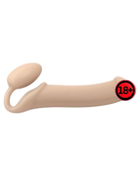 Безремневой страпон Strap-On-Me Flesh XL, полностью регулируемый, диаметр 4,5см Sex Aura