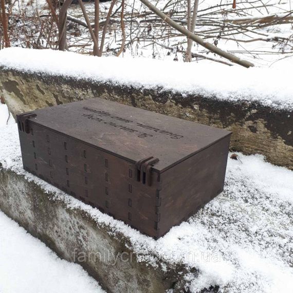 Мотиваційна дерев’яна скарбничка для мрій на 7 відділів — персоналізована скринька для накопичень у кольорі венге | Зображення 3