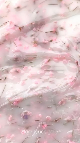 Гель для наращивания ногтей Crooz Flora Touch Gel 05 (с сухоцветами) 15мл | Зображення 5