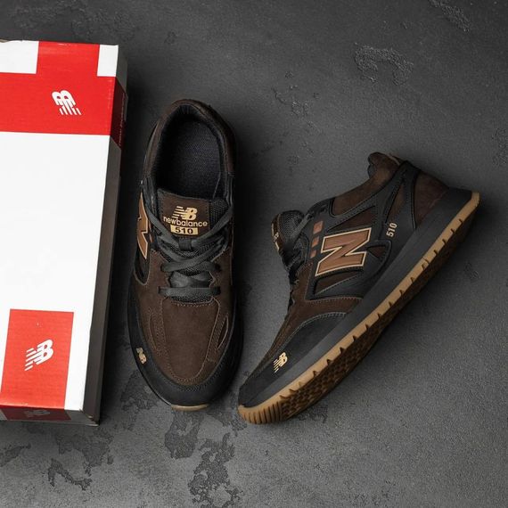 Кросівки шкіряні  New Balance коричневі | Зображення 4