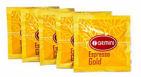 Кава в чалдах монодозах Gemini Espresso Gold 100шт Джеміні Голд таблетки | Зображення 1