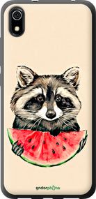 Чохол на Xiaomi Redmi 7A Єнотик з кавуном "4605t-1716-2448"