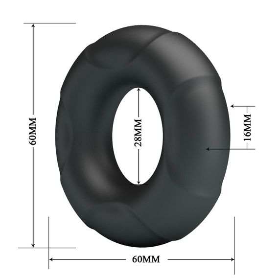 Ерекційне кільце Crazy Bull №12 - Arvel super soft silicone, BI-210350 Sex Aura | Зображення 5