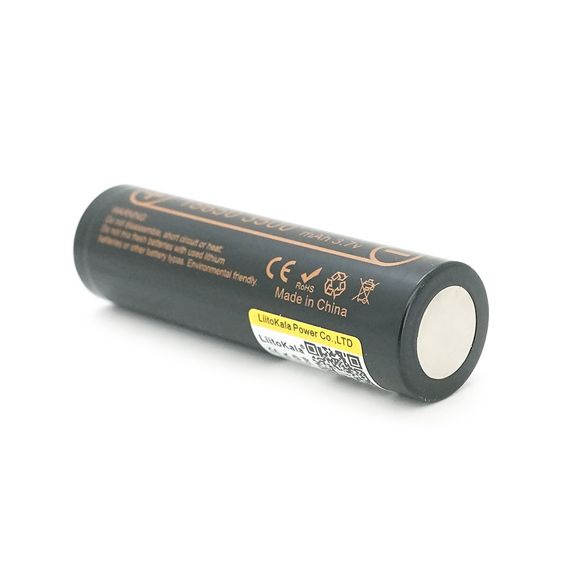 Акумулятор 18650 Li-Ion LiitoKala Lii-35A, 3500mah (3550-3650mah, 3.7V (2.75-4.2V), Black, PVC BOX Q2,  цiна за 1 шт | Зображення 2