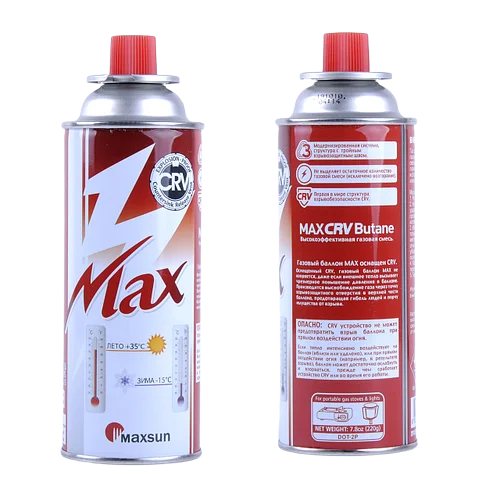 Газ для портативних газових приладів CRV зима-літо 'MAXSUN' (Корея)