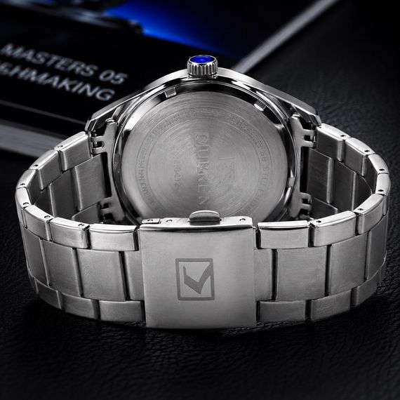 Чоловічий годинник Curren 8425 Silver-Blue | Зображення 7