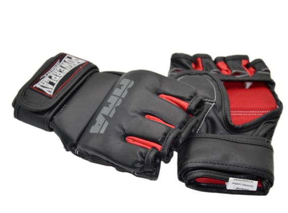 Перчатки MMA PowerPlay 3053 Черно-Красные L/XL | Зображення 8