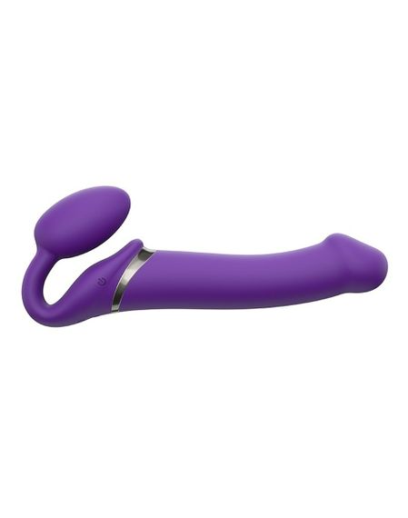 Безремневий страпон з вібрацією, Strap On Me-Strapless Vibrating, фіолетовий, 19 х 3.7 см Sex Aura | Зображення 1