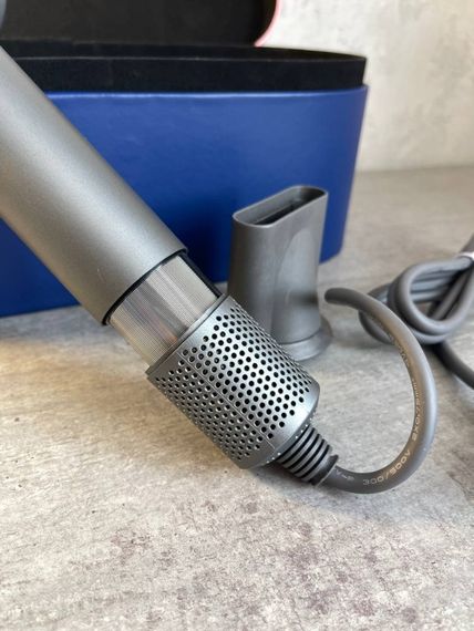 Фен  Super Hair Dryer фіолетовий з іонізацією та турборежимом з кесом на 1 насадку | Зображення 5
