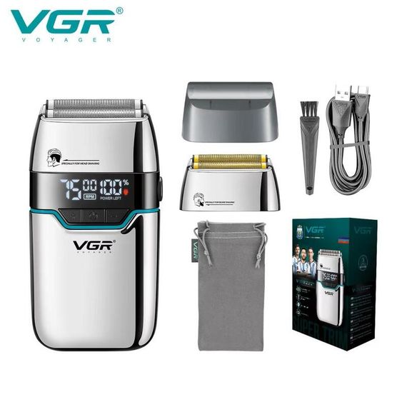 Електробритва VGR V-350 Silver, подвійне лезо, XPRO. (45695-V-350 SILVER_629) | Зображення 2