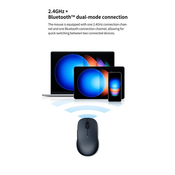 Мишка Xiaomi Dual-mode Wireless Mouse 2 Black (BHR8850GL) (1122318) | Зображення 5