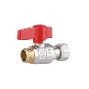 Кран кульовий Thermo Alliance Standart 1/2" ВН прямий, PN40, з накидною гайкою TAS261W15