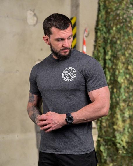 Хлопкова Футболка Руні grey   ПП7689 | Зображення 1