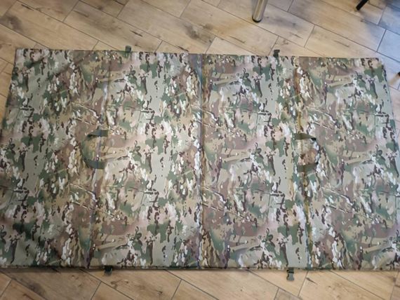 Мат тактичний каремат килимок стрілецький Мультикам 200*90 см з 4 секцій зложується | Зображення 4
