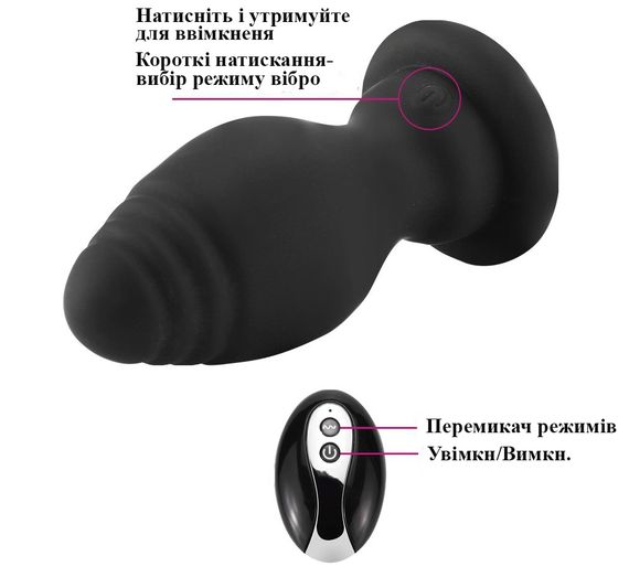 Віброанальна пробка з хвостом лисиці Fox Fantasy 10 режимів з пультом дистанційного керування, USB | Зображення 4