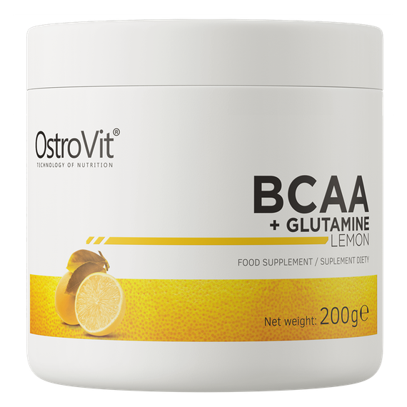 Аминокислотный комплекс Ostrovit BCAA + Glutamine 200 г, orange