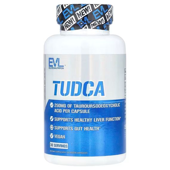 Витамины Evlution Nutrition TUDCA, 250 mg, 30 Veggie Capsules