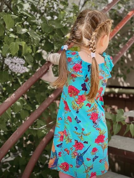Сукня для дівчинки Носи своє 104 Блакитний (p-5937-43974) | Зображення 3
