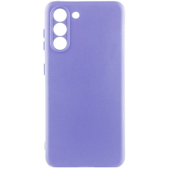 Чехол Silicone Cover Lakshmi Full Camera (A) для Samsung Galaxy S23+ Full camera, Бузковий/Dasheen