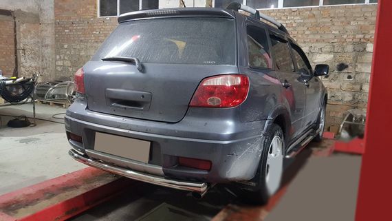 Задня дуга AK002/2 (нерж) для Mitsubishi Outlander 2001-2006 рр | Зображення 3