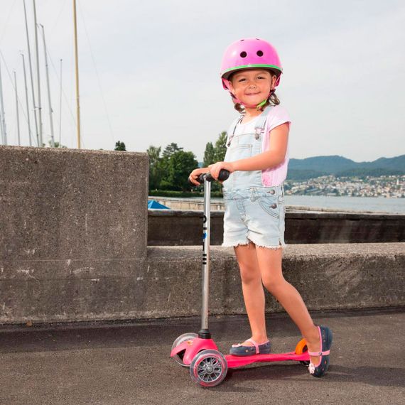 Самокат 3-х колесный Mini Classic Pink до 50 kg | Зображення 7