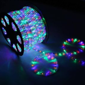 Гирлянда дюралайт светодиодная RGB 220V 8W MULTI IP44 1m (BY-007)