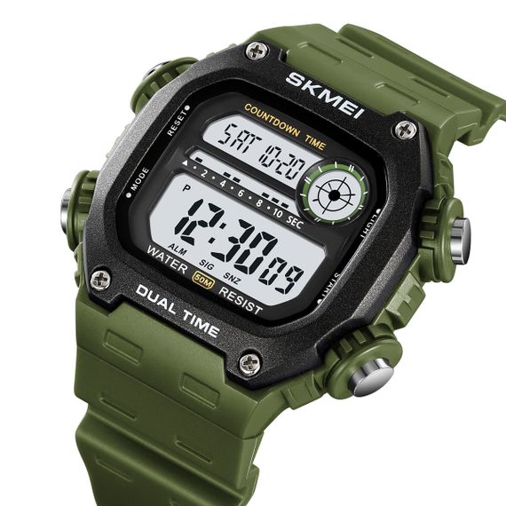 Спортивний чоловічий годинник Skmei 2126AG Army Green | Зображення 2