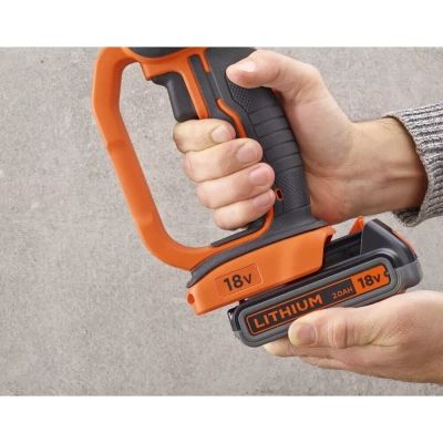 Шлифовальная машина Black&amp;Decker 18V, 4Ah, 125 мм, 8600 об/мин (BCG720M1) | Зображення 8